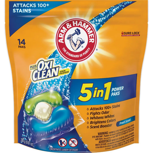 Arm & Hammer Arm and Hammer Plus Oxi Clean Fresh Scent 14 Count Laundry Detergent White Smoke