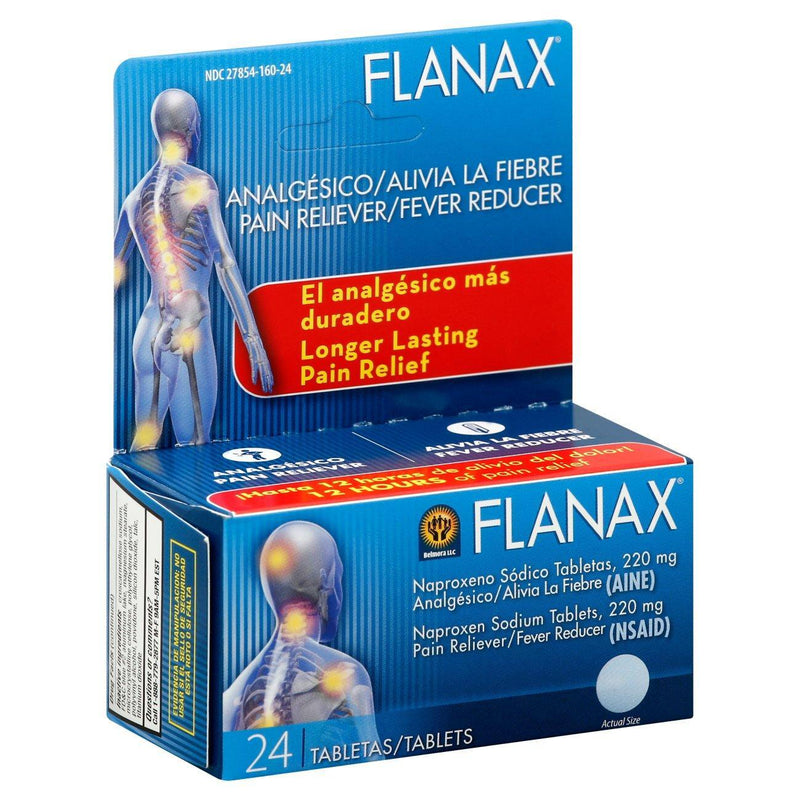 Flanax Flanax Pain Reliever/Fever Reducer, 220 Mg, Tablets Health & Beauty White Smoke