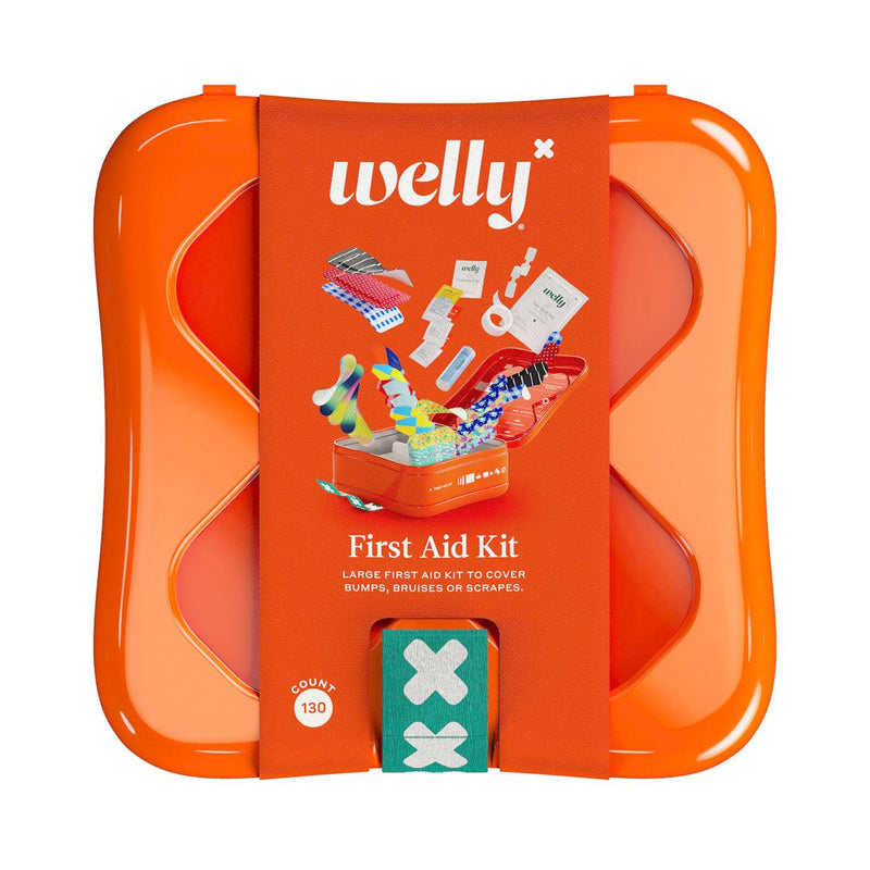 Welly Welly Large First Aid Kit, Assorted Bandages And Ointments First Aid Kits Orange Red