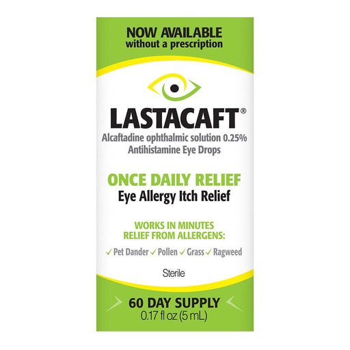 Lastacaft Lastacaft  Eye Allergy Itch Relief  0.17 Fl Oz Eye Drops & Lubricants White Smoke