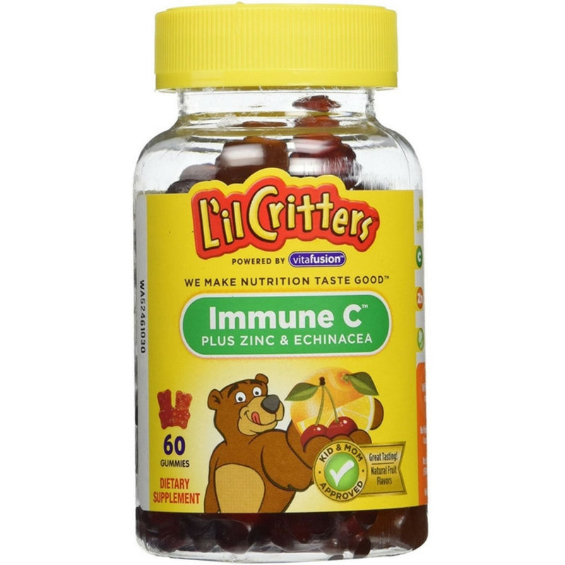 L'il Critters L'il Critters™ Immune C Plus Zinc & Vitamin D – Gummy Bears Dietary Supplement Vitamins & Supplements White Smoke