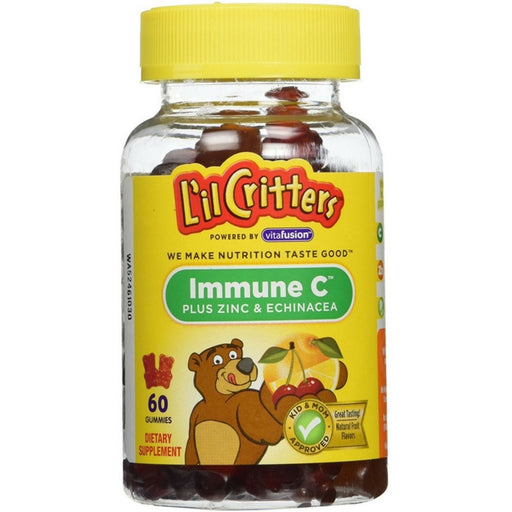L'il Critters L'il Critters™ Immune C Plus Zinc & Vitamin D – Gummy Bears Dietary Supplement Vitamins & Supplements White Smoke