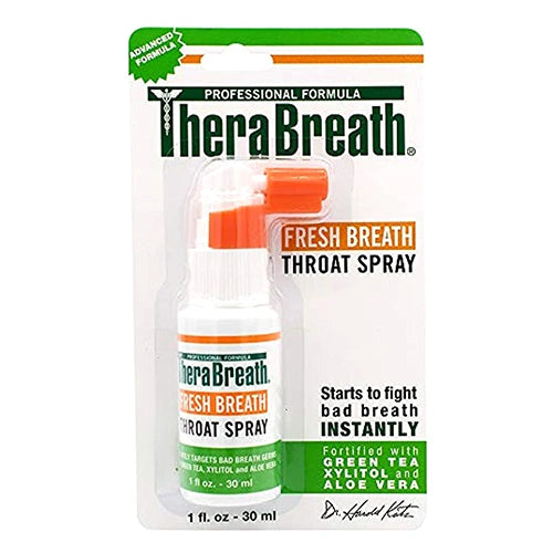 TheraBreath TheraBreath Fresh Throat Spray, 1 Ounce Bottle Breath Spray White Smoke
