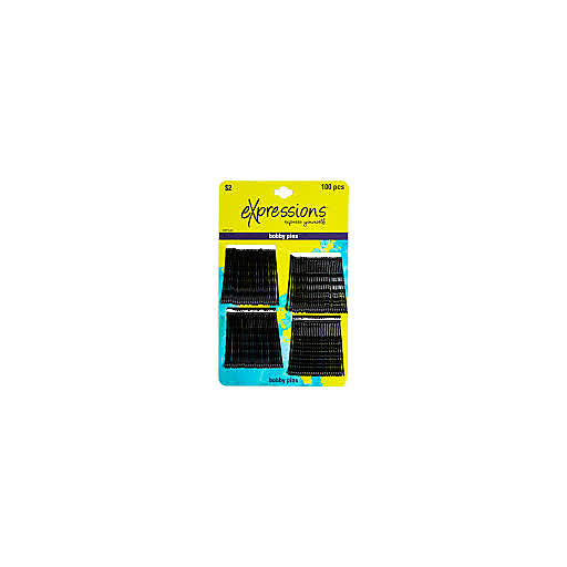 expressions Expressions Bobby Pins – Black (100 Count) Personal Care Black