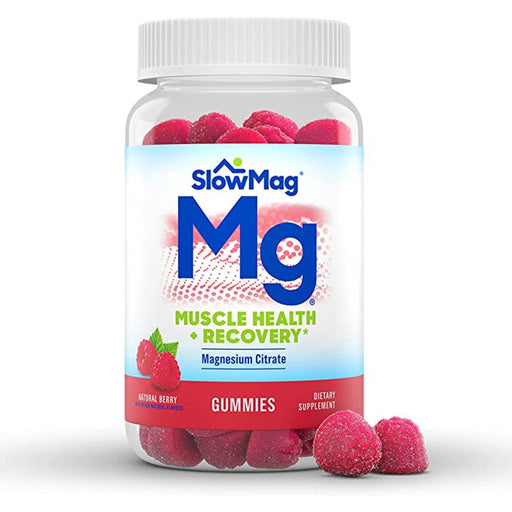 SlowMag SlowMag Mg Muscle Health + Recovery Gummies, Magnesium Citrate In 60Ct Vitamins & Supplements White Smoke