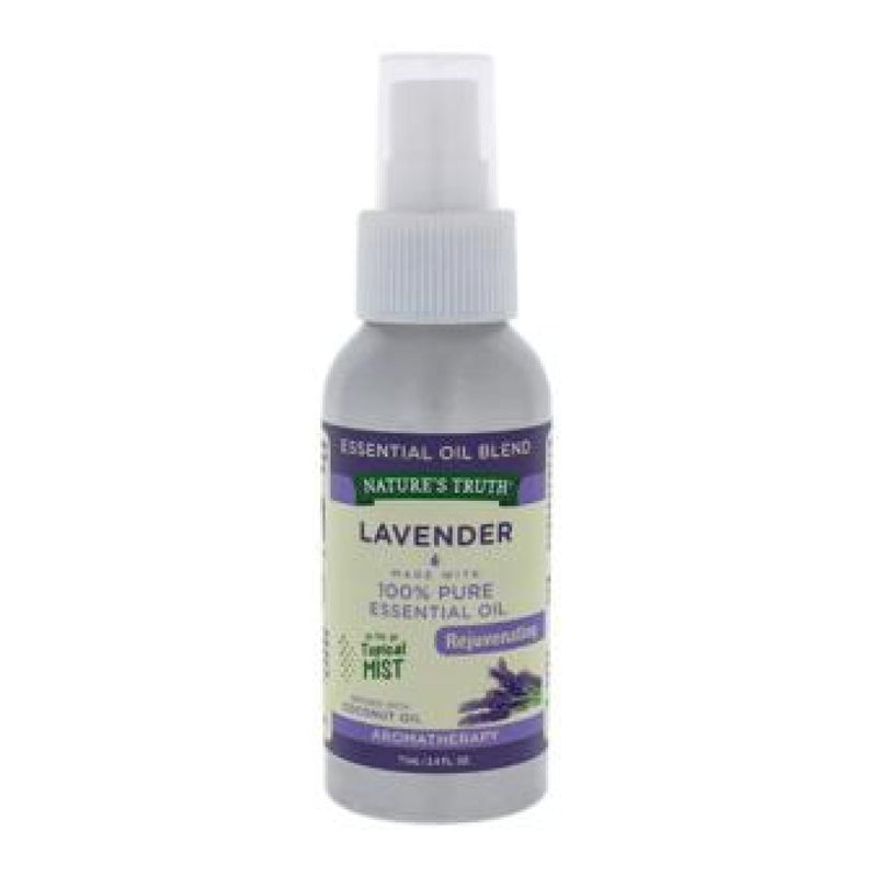 Nature's Truth Nature's Truth Rejuvenating Lavender Aromatherapy Essential Oil Mist Spray - 2.4 Fl Oz Health & Beauty White Smoke