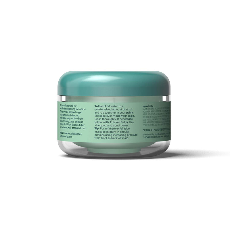 Thicker Fuller Hair Thicker Fuller Hair Purifying Sugar Scalp Scrub Brand Scrubs White Smoke