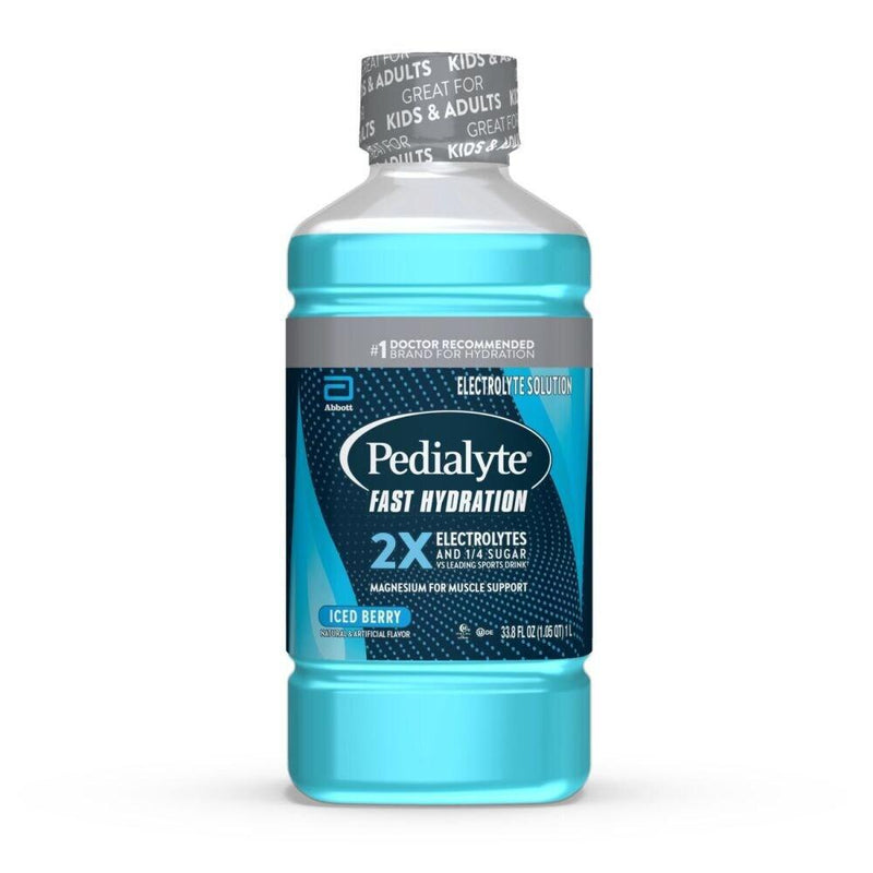 Pedialyte Pedialyte Fast Hydration Iced Berry Electrolyte Solution Beverages White Smoke