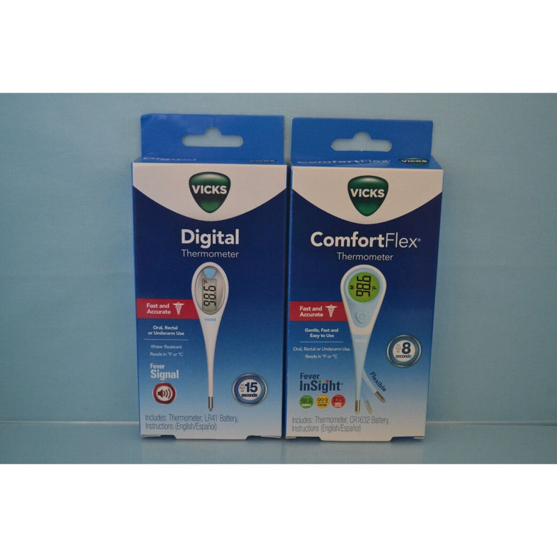 Vicks Vicks® Digital Thermometer – Accurate &amp; Fast 30-Second Readings Health Care Slate Gray