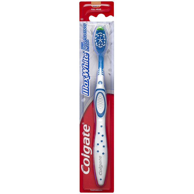 Colgate Colgate Max White Full Head Adult Toothbrush, Soft Toothbrushes Brown