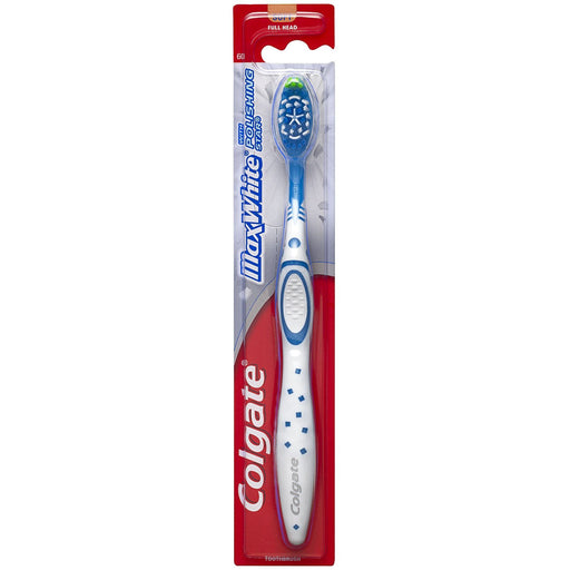 Colgate Colgate Max White Full Head Adult Toothbrush, Soft Toothbrushes Brown
