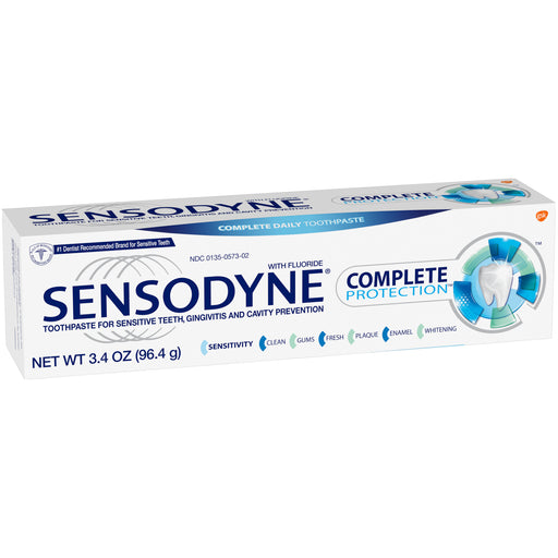 Sensodyne Sensodyne Complete Protection Sensitive Toothpaste Mint 3.4 Oz For Adults Toothpaste White Smoke