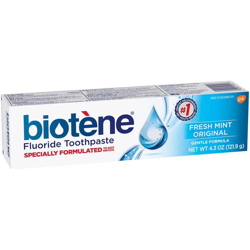 Biotene Biotene Fresh Mint Original Fluoride Toothpaste, 4.3 Ounce Toothpaste White Smoke