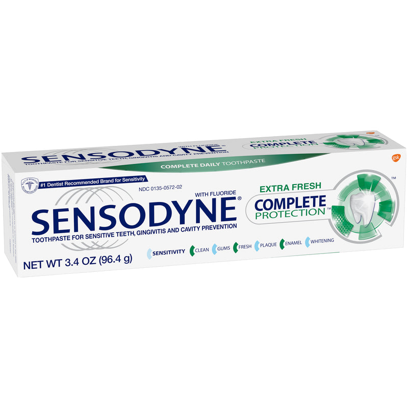 Sensodyne Sensodyne Complete Protection Extra Fresh Toothpaste 3.4 0z Toothpaste White Smoke