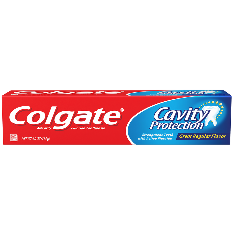 Colgate Colgate Cavity Protection Toothpaste with Fluoride, Great Regular Flavor, 4 oz Toothpaste Red