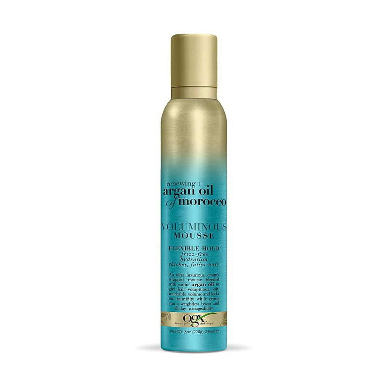 OGX OGX Renewing Argan Oil Of Morocco Voluminous Mousse Medium Hold Health & Beauty White Smoke
