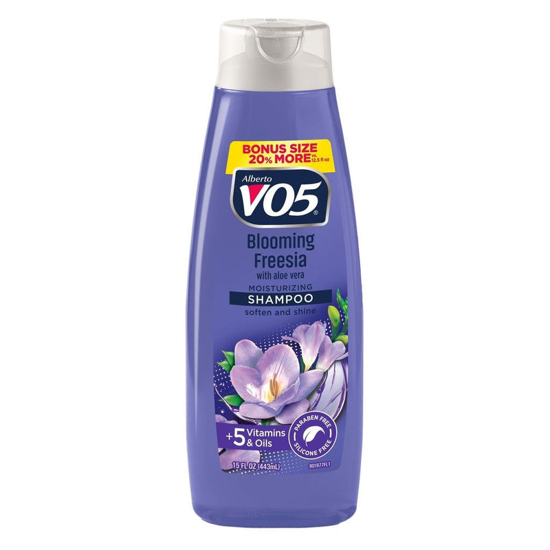 Alberto VO5 VO5 Herbal Escapes Shampoo, Blooming Freesia with Aloe Vera, 15 oz Shampoo Slate Gray