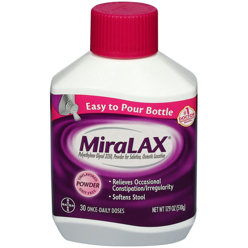 MiraLAX MiraLAX Laxative, Osmotic, Powder For Solution, Polyethylene Glycol 3350, Unflavored Health & Beauty White Smoke