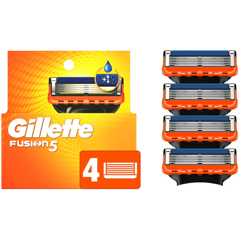 Gillette Gillette Fusion 5 Men's Razor Blades 4 ct Razor Blades White Smoke