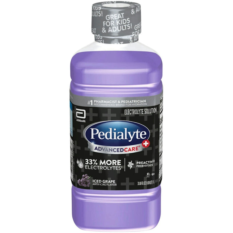 Pedialyte Pedialyte AdvancedCare Plus Electrolyte Solution - Iced Grape - 33.8 Fl Oz Baby & Toddler Furniture White Smoke