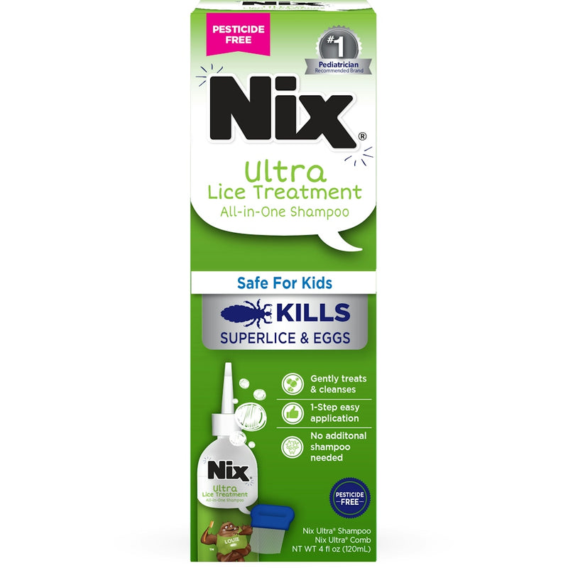 Nix Nix Ultra  All-In-One-Shampoo Lice Treatment Kit 1 Ea Shampoo White Smoke