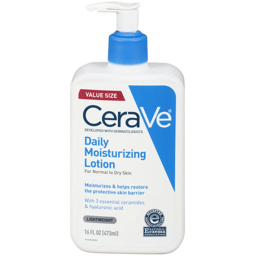 CeraVe CeraVe Daily Moisturizing Lotion For Normal To Dry Skin 16 473ml Lotion & Moisturizer White Smoke