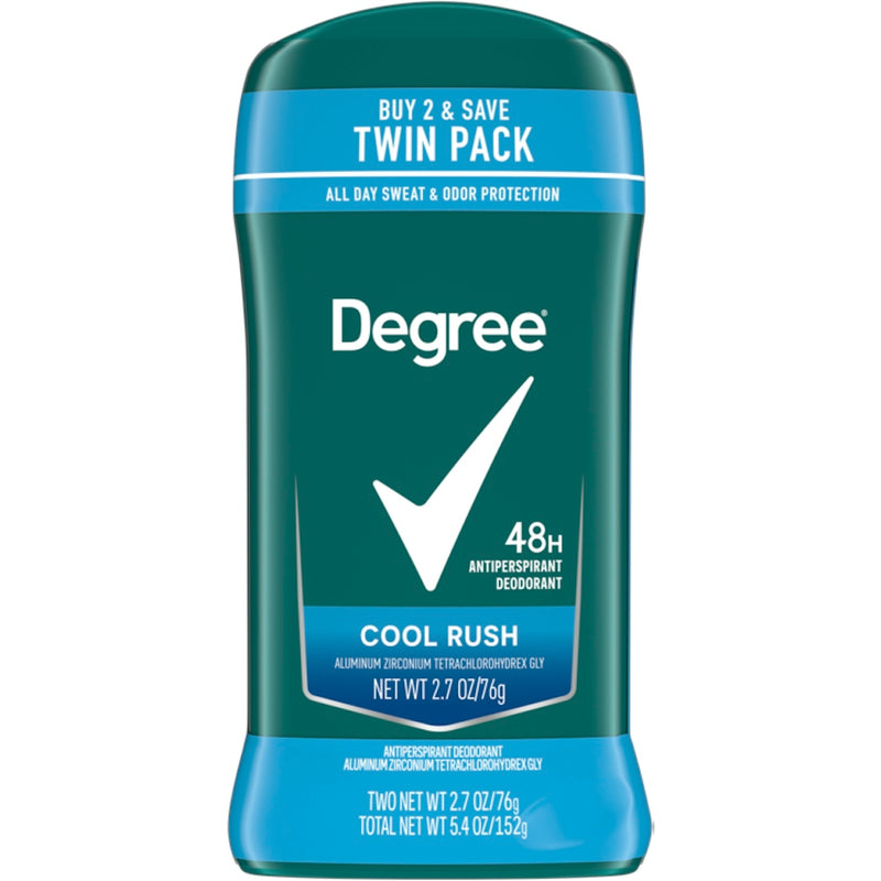 Degree Degree Men Dry Protection Antiperspirant Deodorant Cool Rush Twin Pack Deodorant Dark Slate Gray