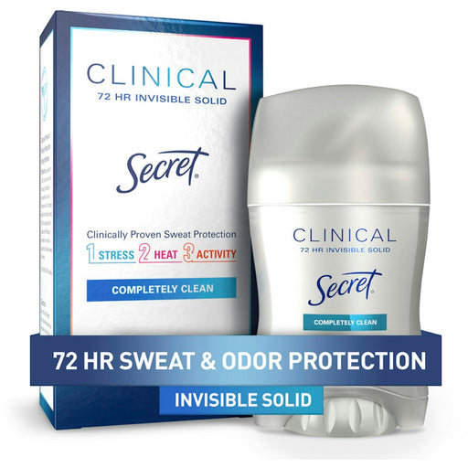 Secret Secret Clinical Strength Completely Clean Invisible Solid Antiperspirant & Deodorant Deodorant White Smoke