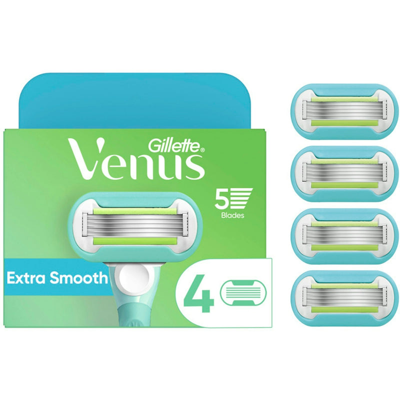Gillette Gillette Venus Extra Smooth Women's Razor Blade Refills Cartridges Shaving & Grooming White Smoke