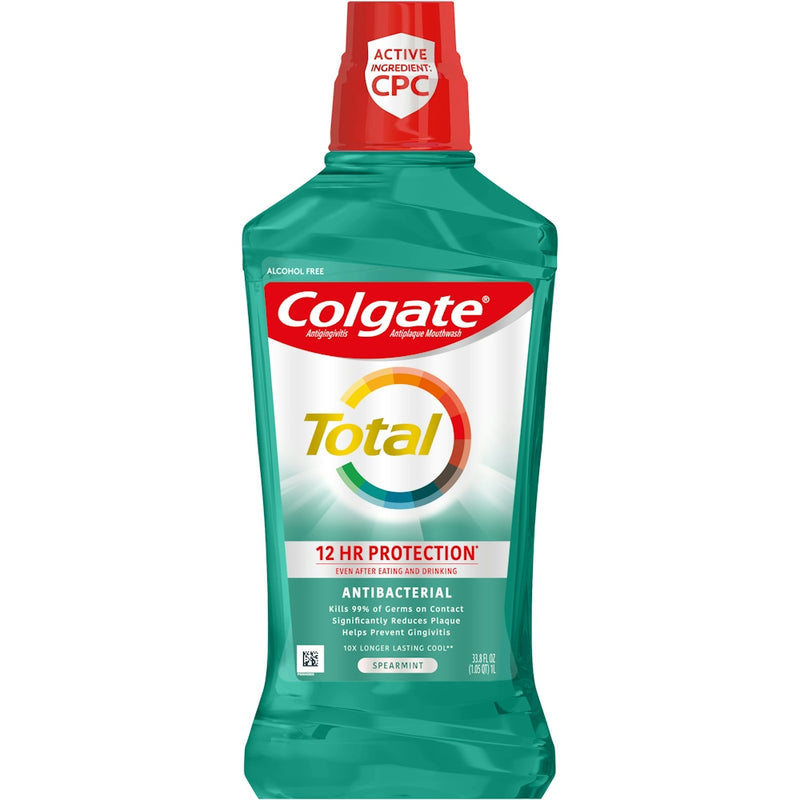 Colgate Colgate Total Advanced Mouthwash - Spearmint Surge 33.81 Fl Oz Mouthwash White Smoke