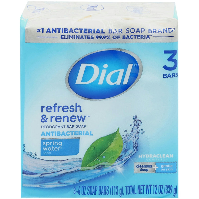 Dial Dial Deodorant Bar Soap, Antibacterial, Spring Water Scent Bar Soap Lavender
