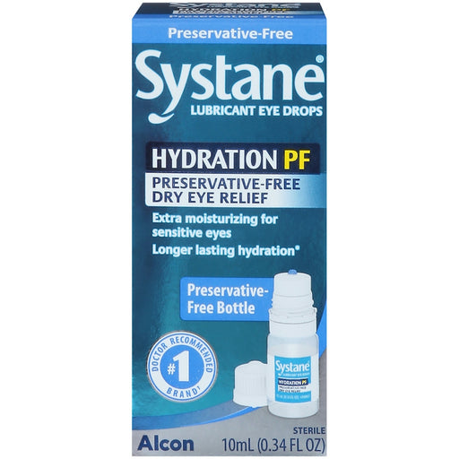 Systane Systane Lubricant Eye Drops, Hydration PF 0.34 Fl Oz Eye Drops & Lubricants Dark Slate Gray