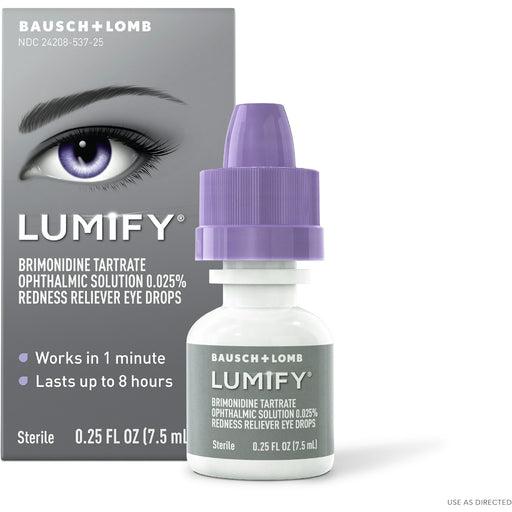 Lumify Lumify Eye Drops, Redness Reliever, Large Size 0.25 Fl Oz Eye Drops & Lubricants White Smoke