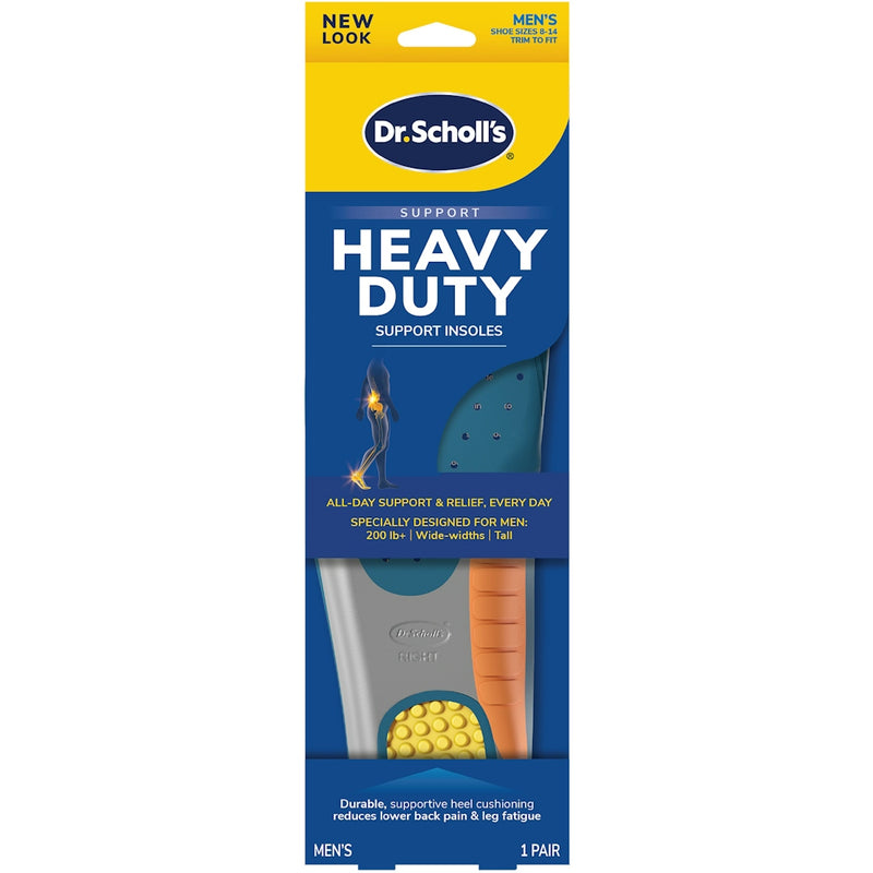 Dr. Scholl's Dr. Scholl's Heavy Duty Support Pain Relief Orthotics – Men's Sizes 8-14 (1 Pair) Foot Care Dark Slate Gray