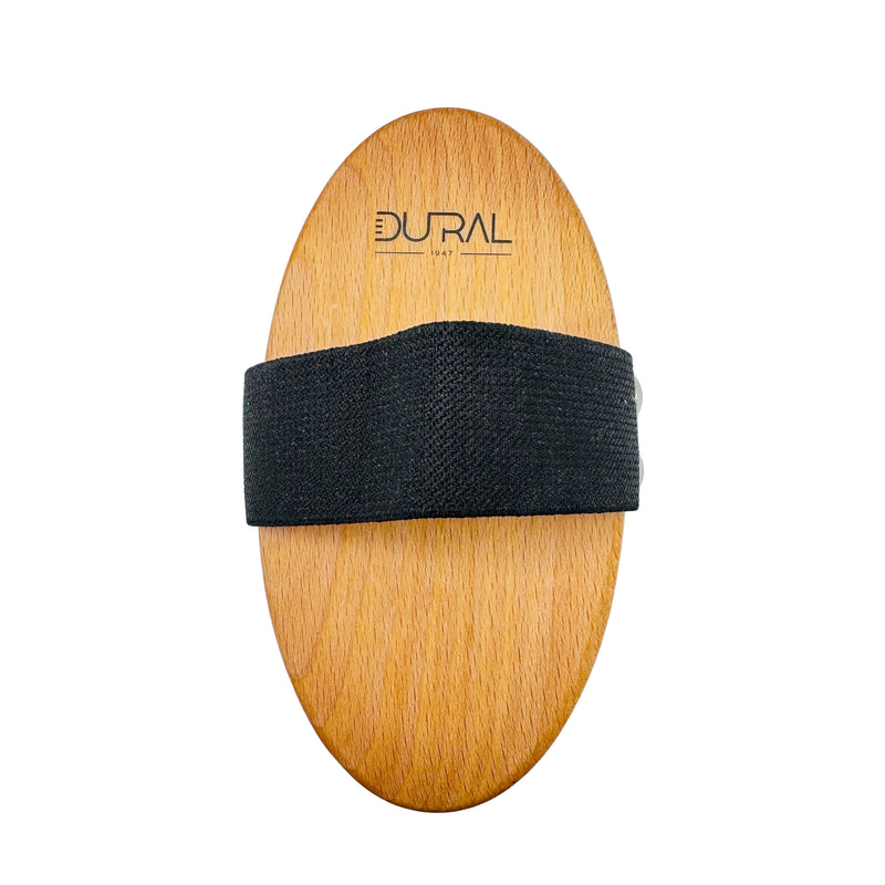 Dural Dural Massage Brush Olive Wood Wooden Knobbles With Beechwood Handle Massage Brush White Smoke