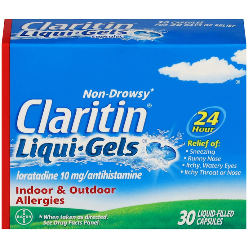 Claritin Claritin Liqui Gels Capsules 10 Mg Non Drowsy Indoor & Outdoor Allergies Relief Medicine & Drugs Dodger Blue