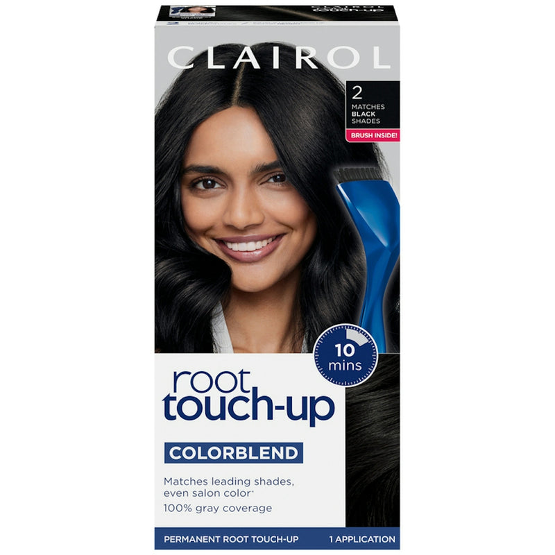 Clairol Clairol Nice N Easy Root Touch Up Permanent Hair Color Kit, 2 Matches Black Hair Color Black