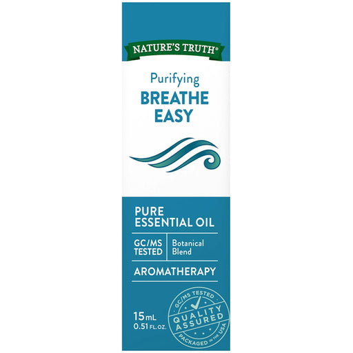 Nature's Truth Nature's Truth Essential Oil, Pure, Breathe Easy, Purifying 0.51 Fl Oz Health & Beauty White Smoke