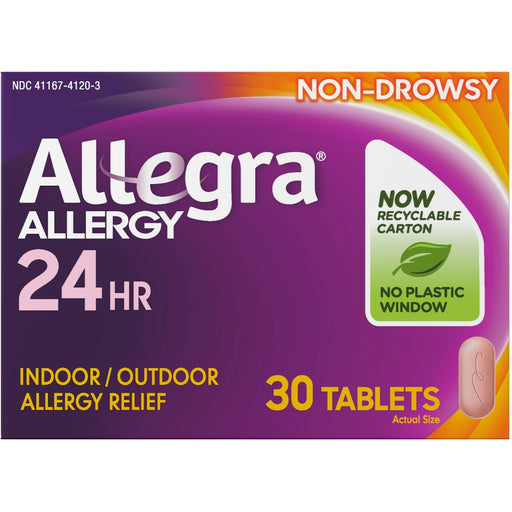 Allegra Allegra Adult Non-Drowsy Allergy Relief, 24 Hour (180mg), 30 Tablets Medicine & Drugs Dark Slate Blue