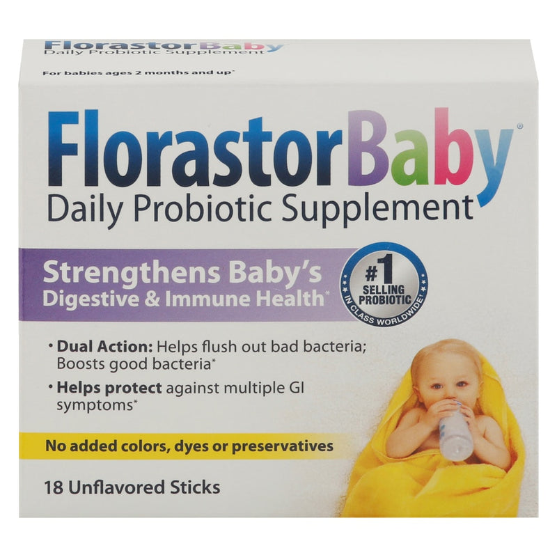 Florastor Florastor Baby Dual Action Probiotic Supplement 18Ea Vitamins & Supplements Light Gray
