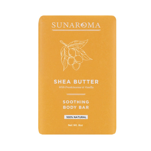 Sunaroma Sunaroma Soap Bar Shea Butter Frankincense And Vanilla 8 Ounce Bath & Body Sandy Brown