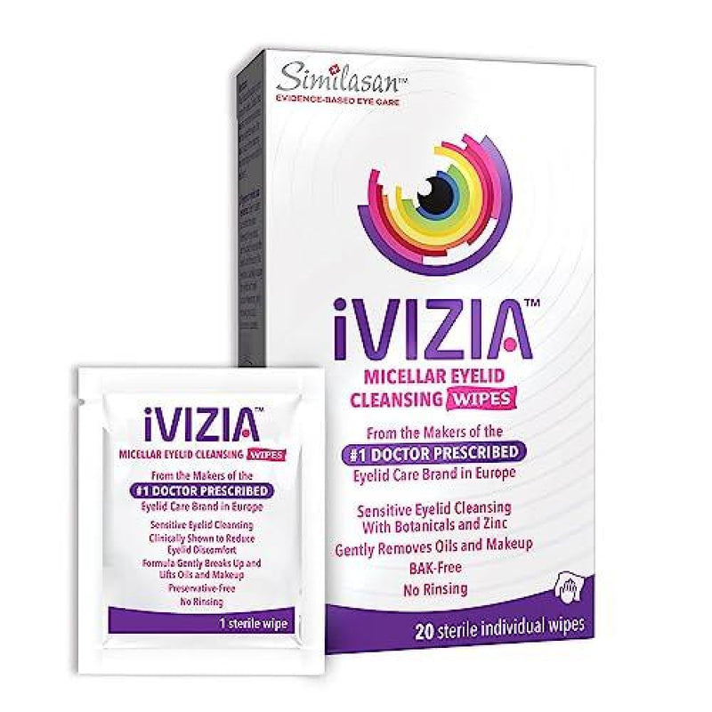 iVIZIA iVIZIA Similasan Wipes, Eyelid Cleansing Health & Beauty White Smoke