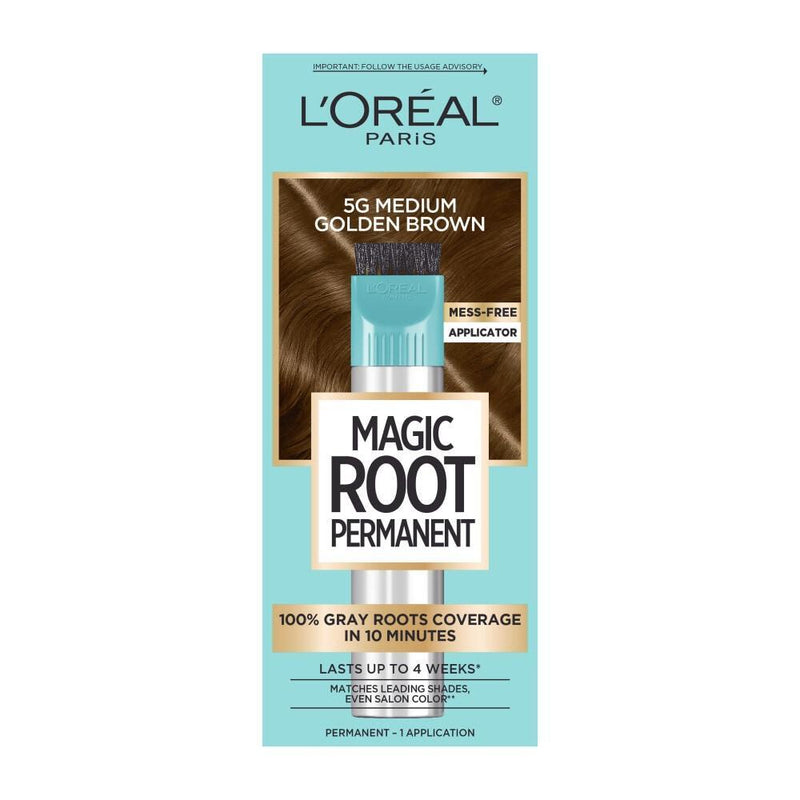Root Rescue Root Rescue L'Oreal Paris Magic 10 Minute Hair Coloring Kit, 5G Medium Golden Brown, 1 Kit Hair Color Light Blue