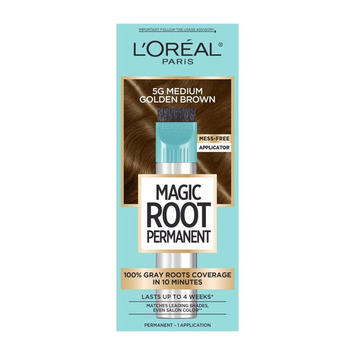 Root Rescue Root Rescue L'Oreal Paris Magic 10 Minute Hair Coloring Kit, 5G Medium Golden Brown, 1 Kit Hair Color Light Blue