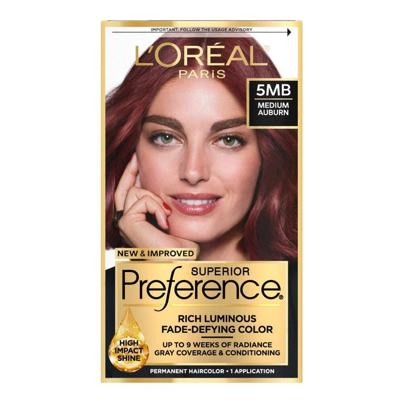 Superior Preference Superior Preference L'Oreal Paris Warmer 5MB Medium Auburn Hair Color 1 Hair Color Light Pink