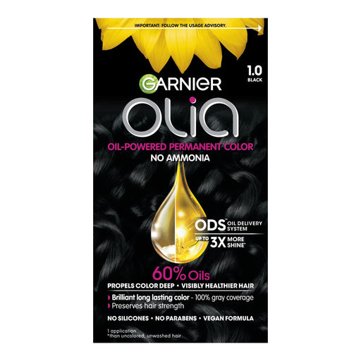 Garnier Olia Brilliant Color Black 1.0 Permanent Hair Color 1Ea Hair Color Black