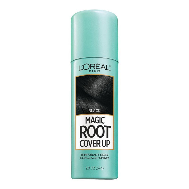 L'Oreal L'Oreal Paris Magic Root Cover Up Gray Concealer Spray Black 2 Oz Health & Beauty Medium Aquamarine