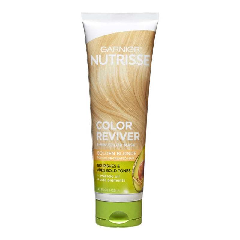 Garnier Garnier Nutrisse Color Reviver 5 Minute Golden Blonde Nourishing Hair Mask, 4.2 Fl Oz Masks White Smoke