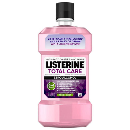 Listerine Listerine Total Care Zero Alcohol Anticavity Mouthwash Fresh Mint Mouthwash White Smoke