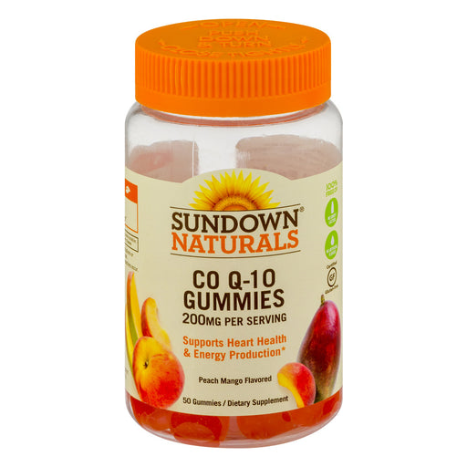 Sundown Naturals Sundown Naturals Co Q-10 200 Mg Gummies Peach Mango Flavor Vitamins & Supplements Dark Orange